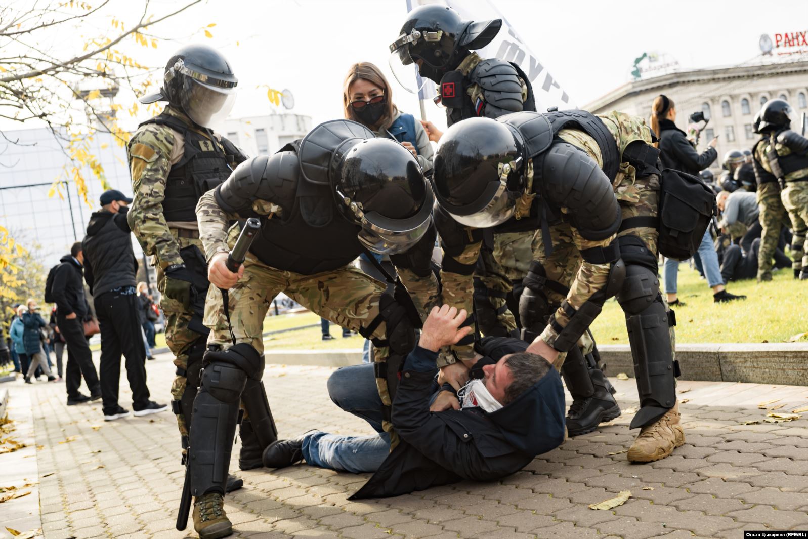 Протест в поддержку Сергея Фургала, 10 октября 2020 год / Фото: <a href="https://www.sibreal.org/a/30886307.html">Ольга Цыкарева</a> для «Сибирь. Реалии»