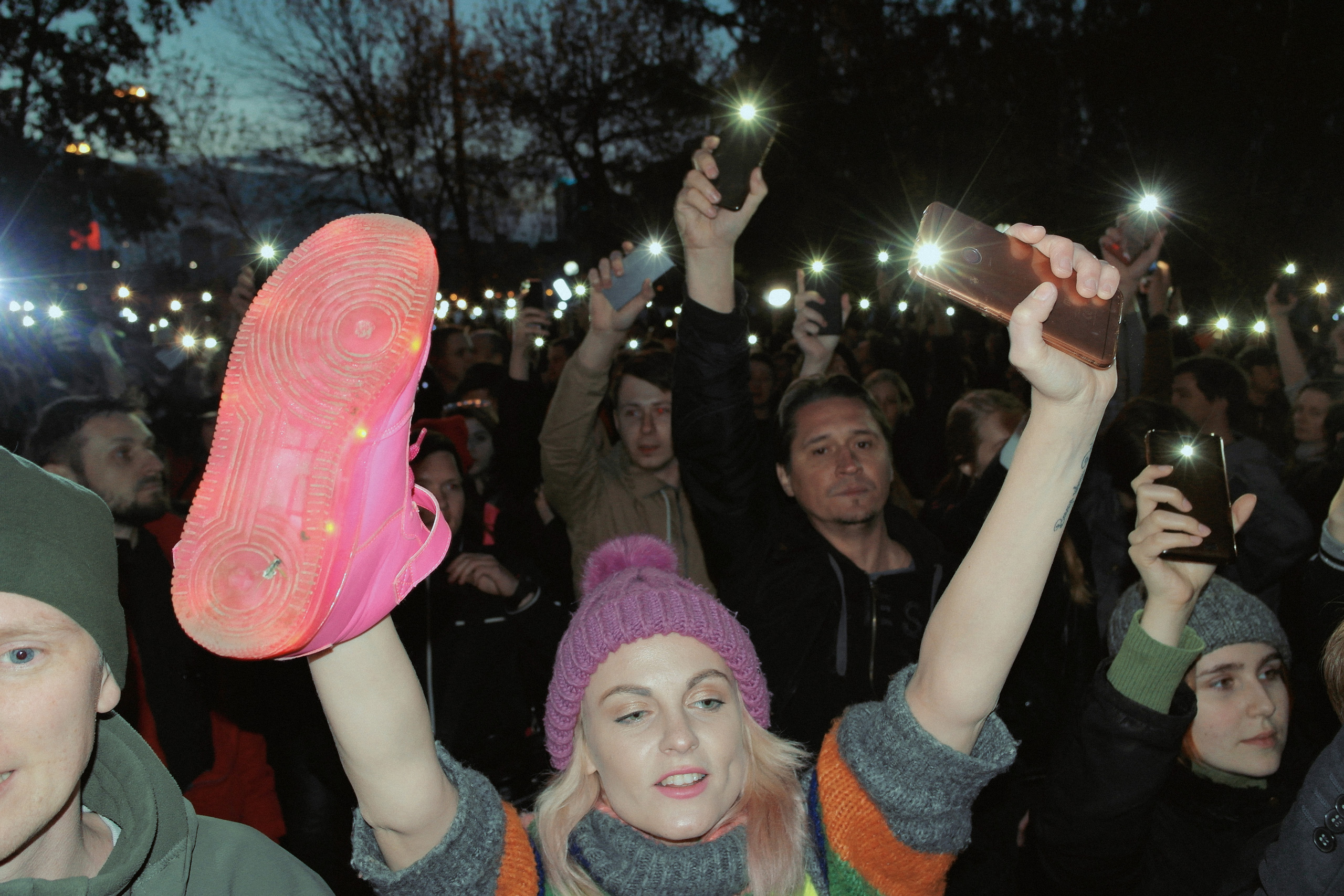 Протестующие против застройки сквера, 15 мая 2019 год. К этому дню уже арестовали 21 человека на сроки от двух до 10 суток