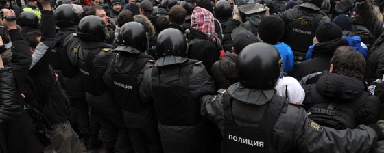 За разгоном митинга на Триумфальной площади последовали аресты